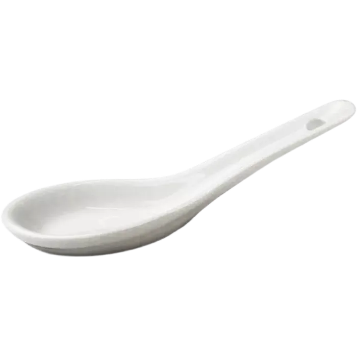 Keramiklöffel Weiß 12,5cm