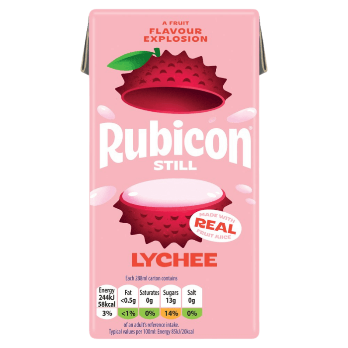 RUBICON Lycheesaft still Tetrapak 288ml