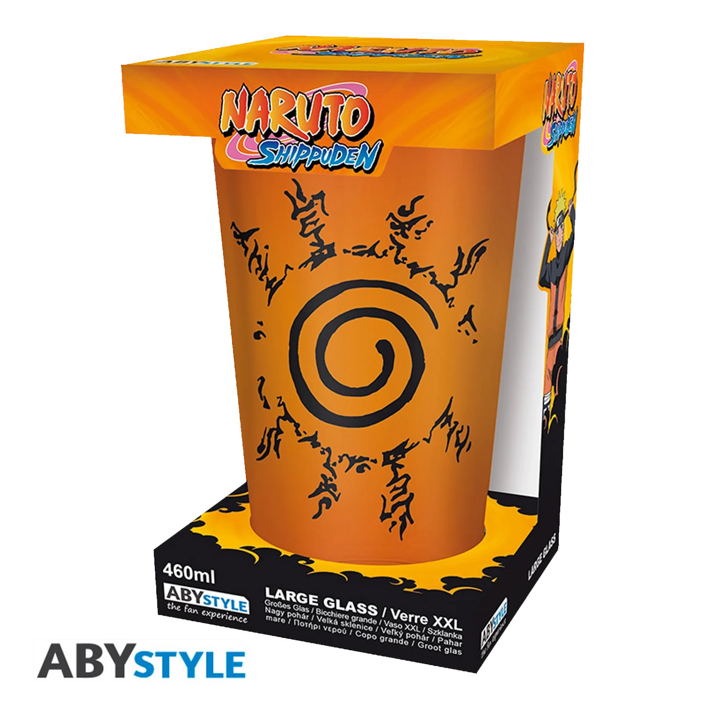 NARUTO SHIPPUDEN Large Glass Konoha&Seal 400ML