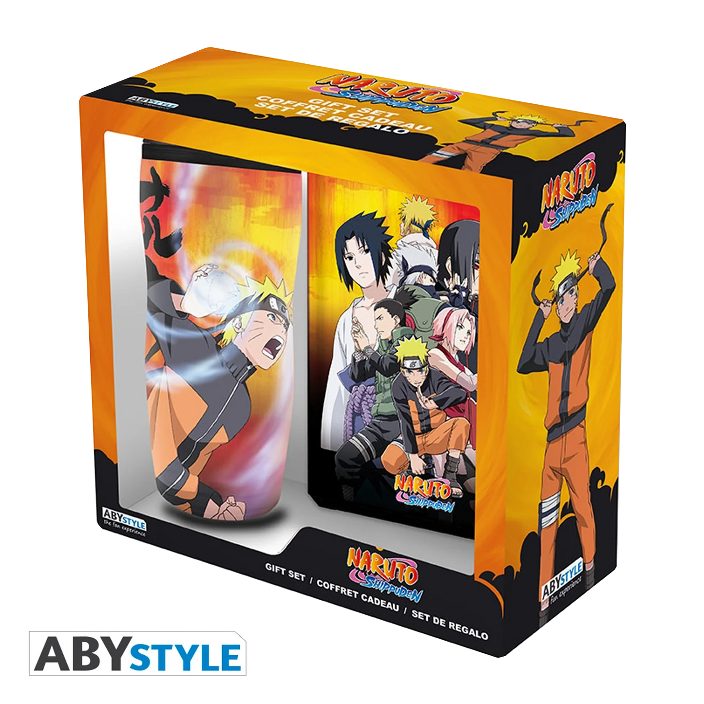 NARUTO SHIPPUDEN Gift Set Mug Tumbler+Notebook