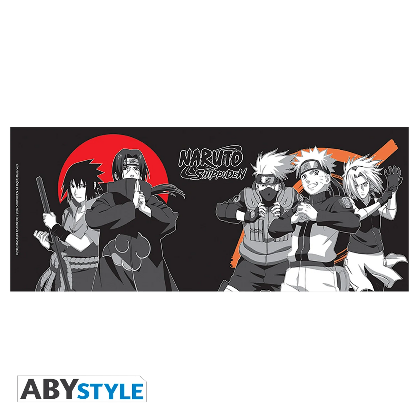 NARUTO SHIPPUDEN Mug Group Black&White 460ml