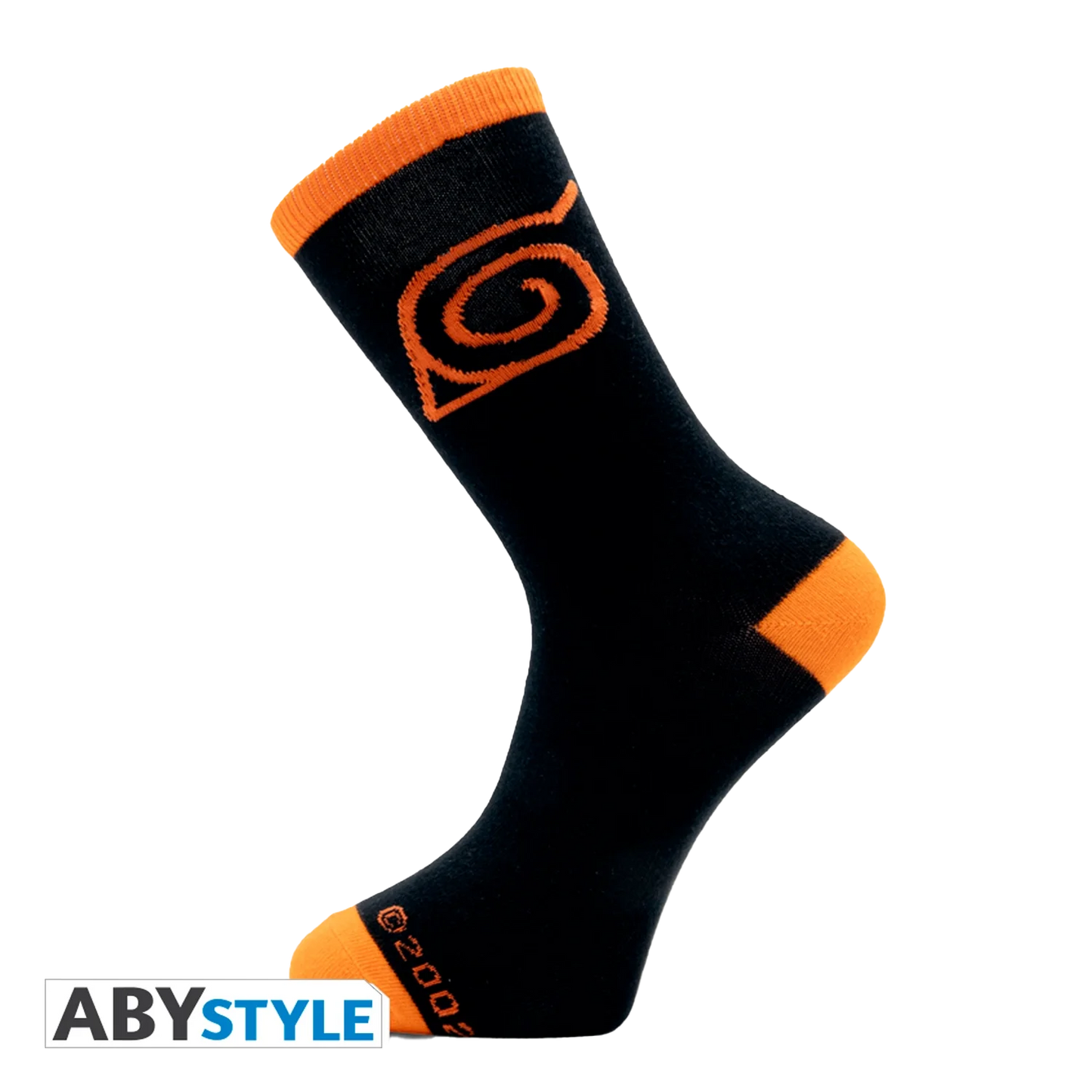 NARUTO SHIPPUDEN Socks Black&Orange Konoha
