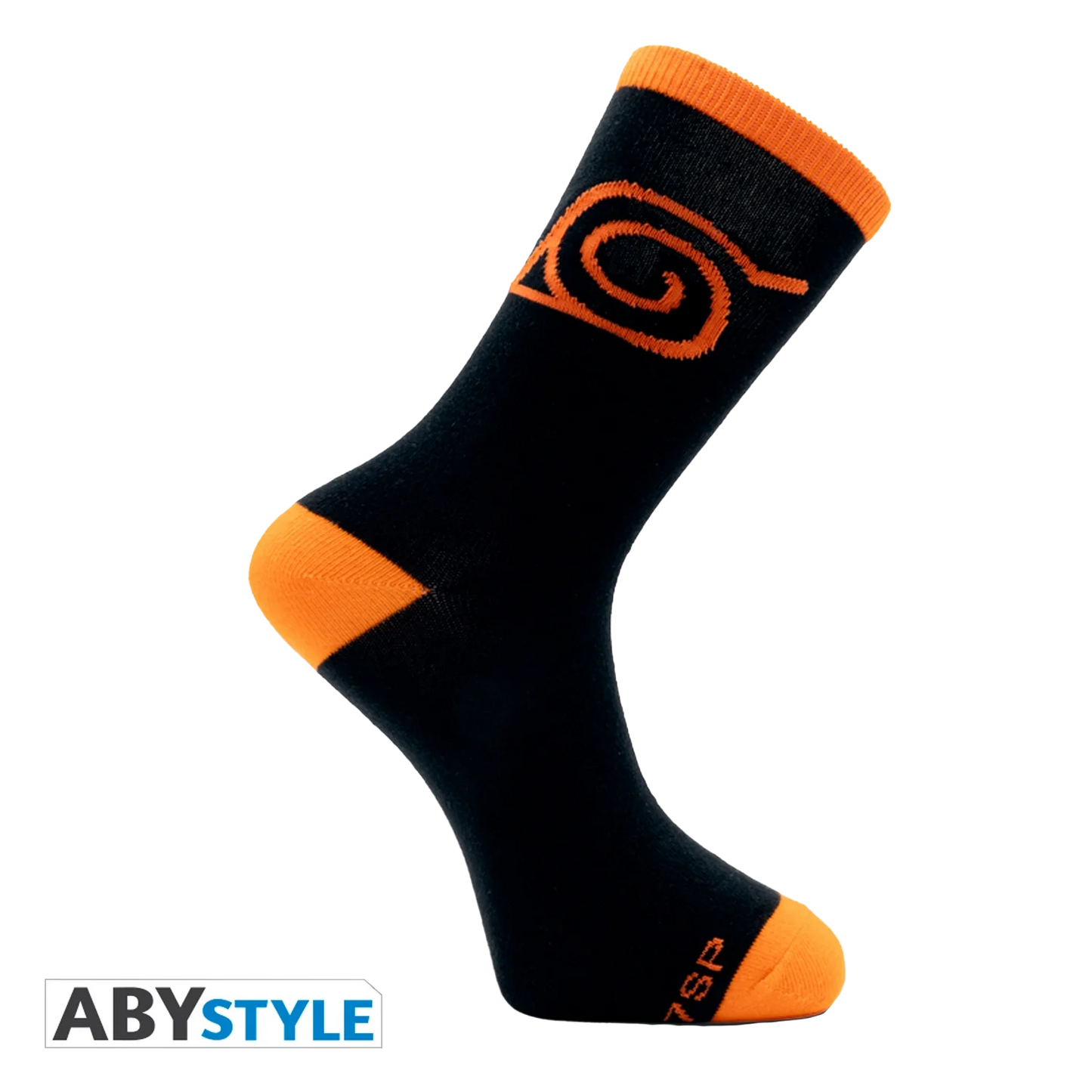 NARUTO SHIPPUDEN Socks Black&Orange Konoha
