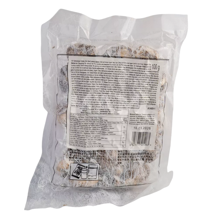 MOUNTAINS Getrocknete Shiitake ohne Stiel 100G
