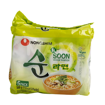 NONGSHIM Instant Nudeln Veggie Soon Ramyun 5x112G