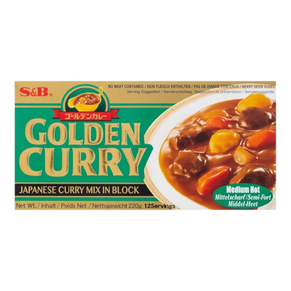 S&B Golden Curry Medium Hot 92G