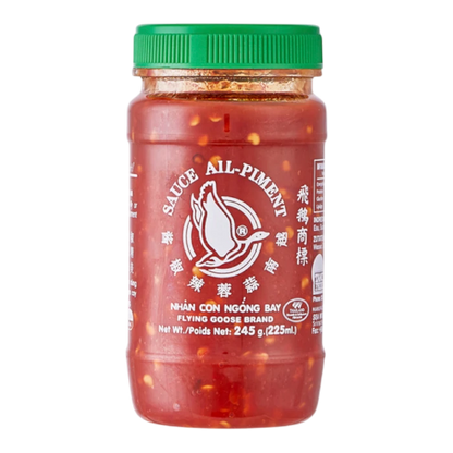 FLYING GOOSE Chilli Paste Knoblauch Gl 245G