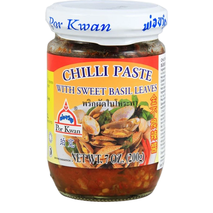POR KWAN Chilli Paste mit Süßem Basilikum 200G
