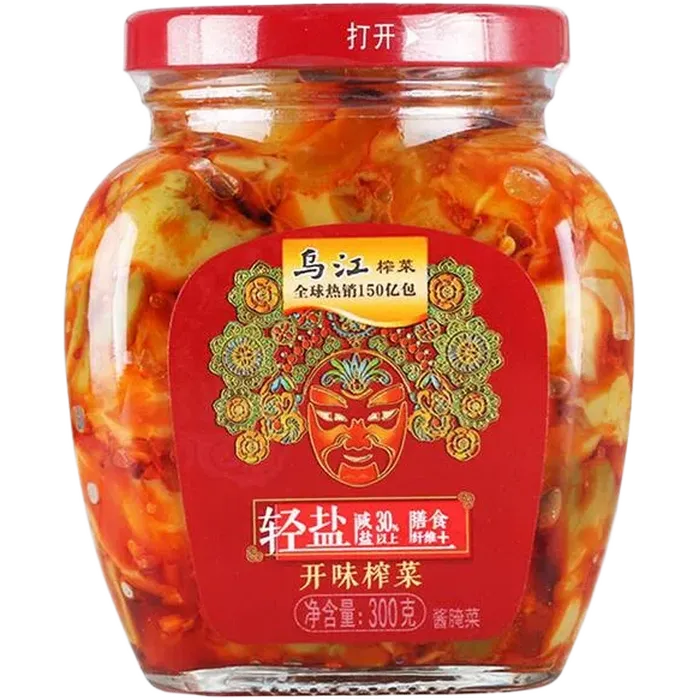 WU JIANG Mustard Non Spicy 300G – Mild eingelegtes Senfgemüse