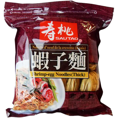 SAU TAO Shrimp Egg Noodle (Thick-Breit) 454G