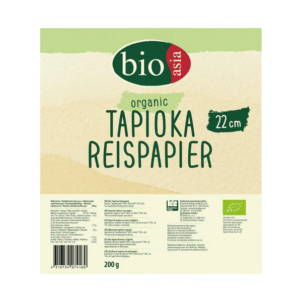 BIOASIA Organic Tapioka Reispapier 200G