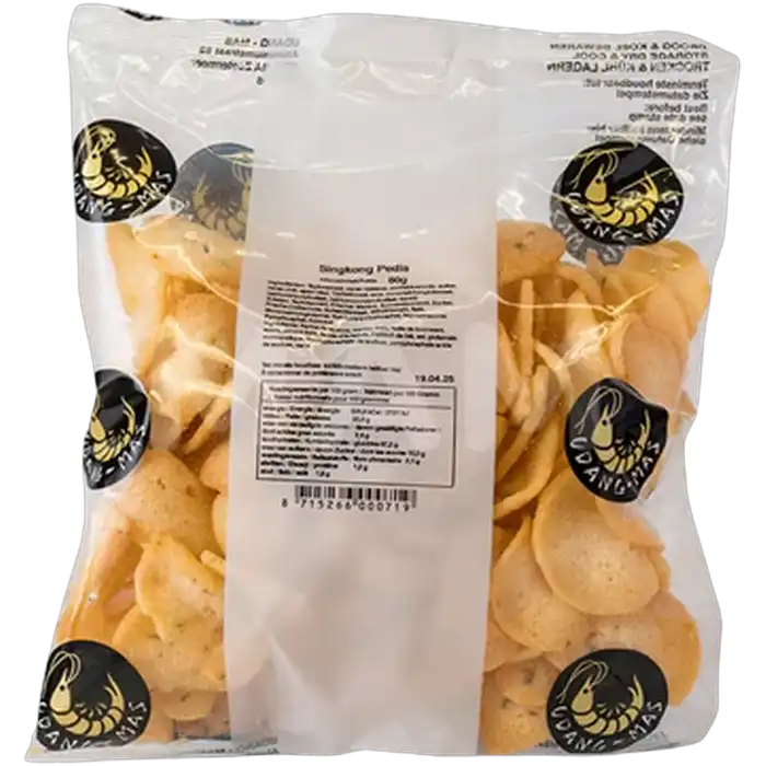 UDANG MAS Singkong Pedis Cassava Crackers Btl 80G