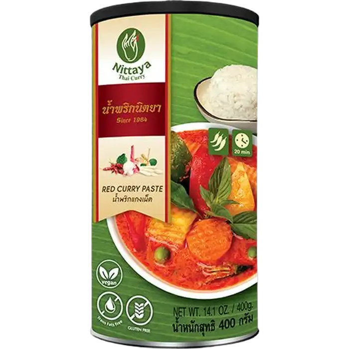 NITTAYA Rot Vegan Curry Paste 400G