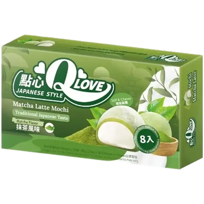 QLove Mini Mochi Matcha Latte 80G – Japanische Matcha Mochi