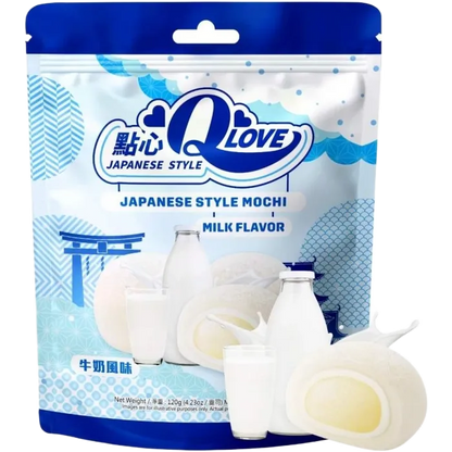 QLove Mochi Milk Standing Pouch 120G