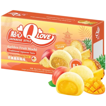 QLove Mini Mochi Golden Fruit Premium 80G