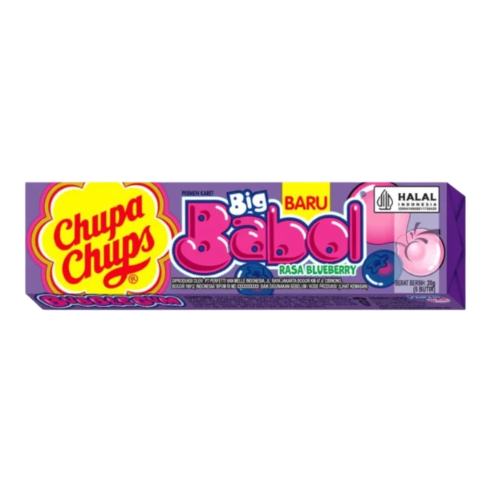 CHUPA CHUPS Blueberry Bubble Gum 20G
