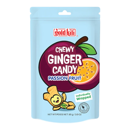 GOLD KILI Chewy Ginger Candy Passion Fruit 85G