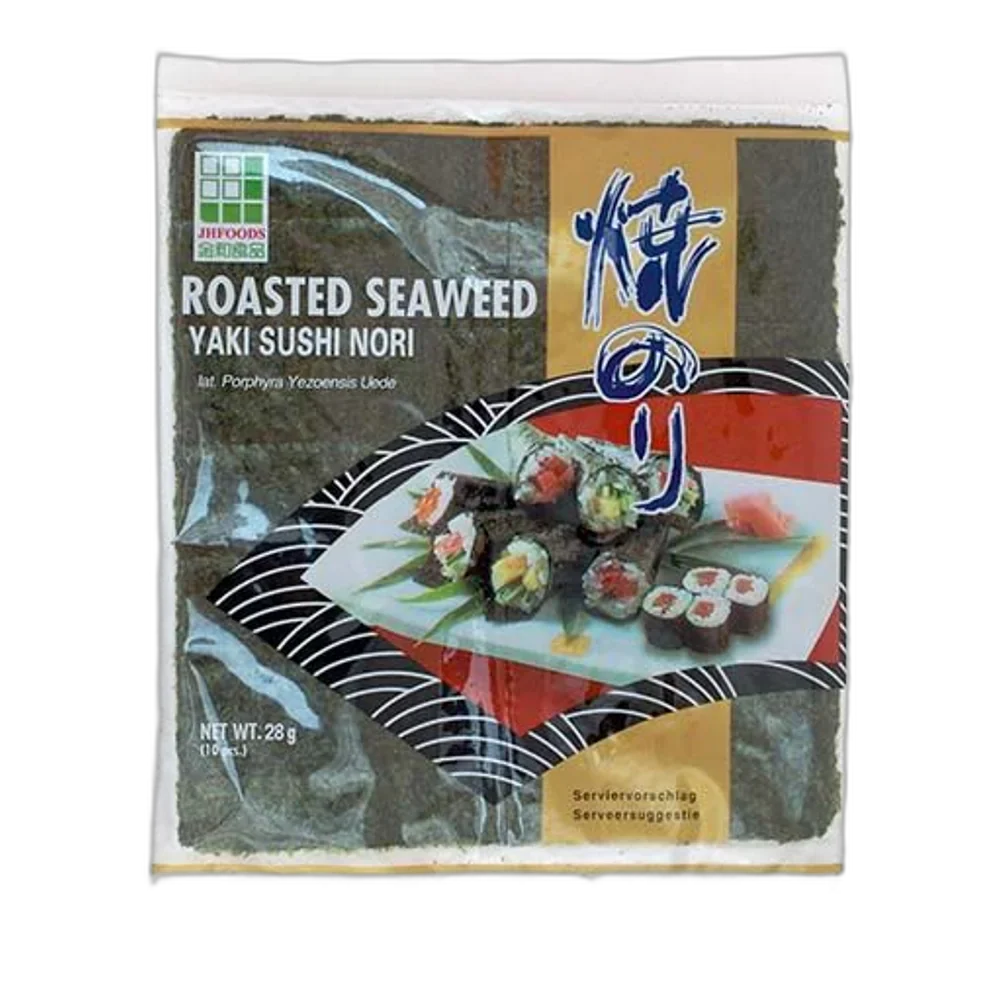 JHFOODS Seetang Geröstet Yaki Sushi Nori Gold 28G