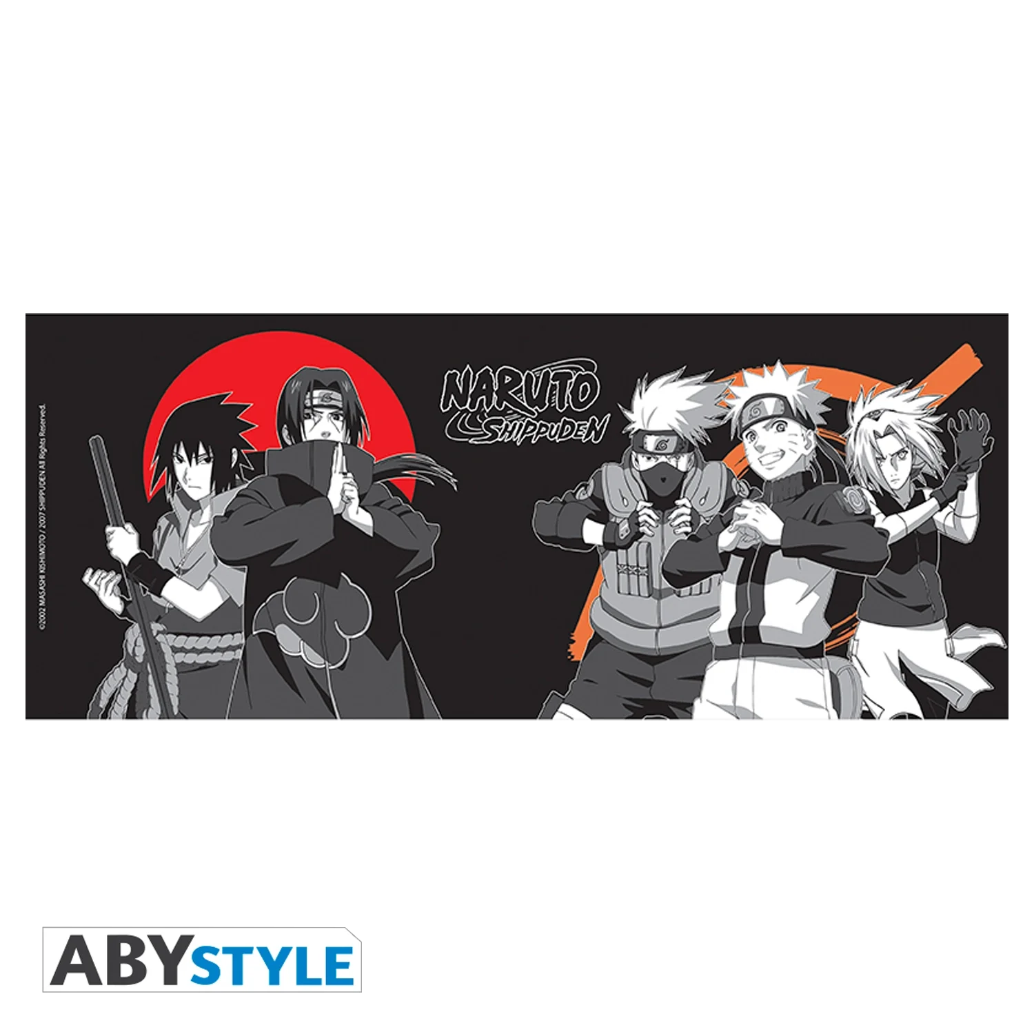 NARUTO SHIPPUDEN Mug Group Black&White 460ml