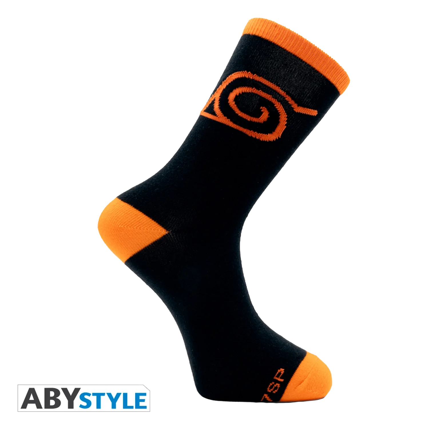 NARUTO SHIPPUDEN Socks Black&Orange Konoha