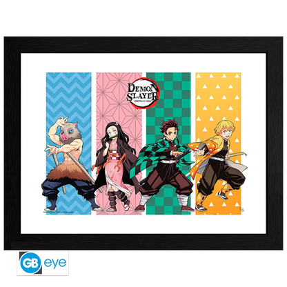 DEMON SLAYER Framed Print Group 30x40