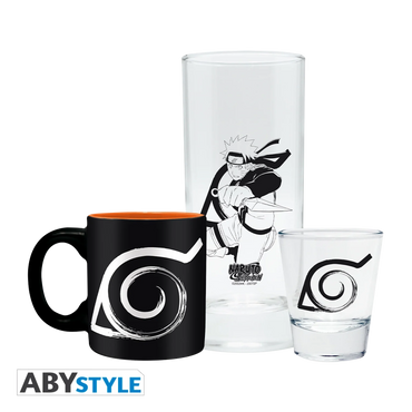 NARUTO SHIPPUDEN Pck Glass+Espresso Mug