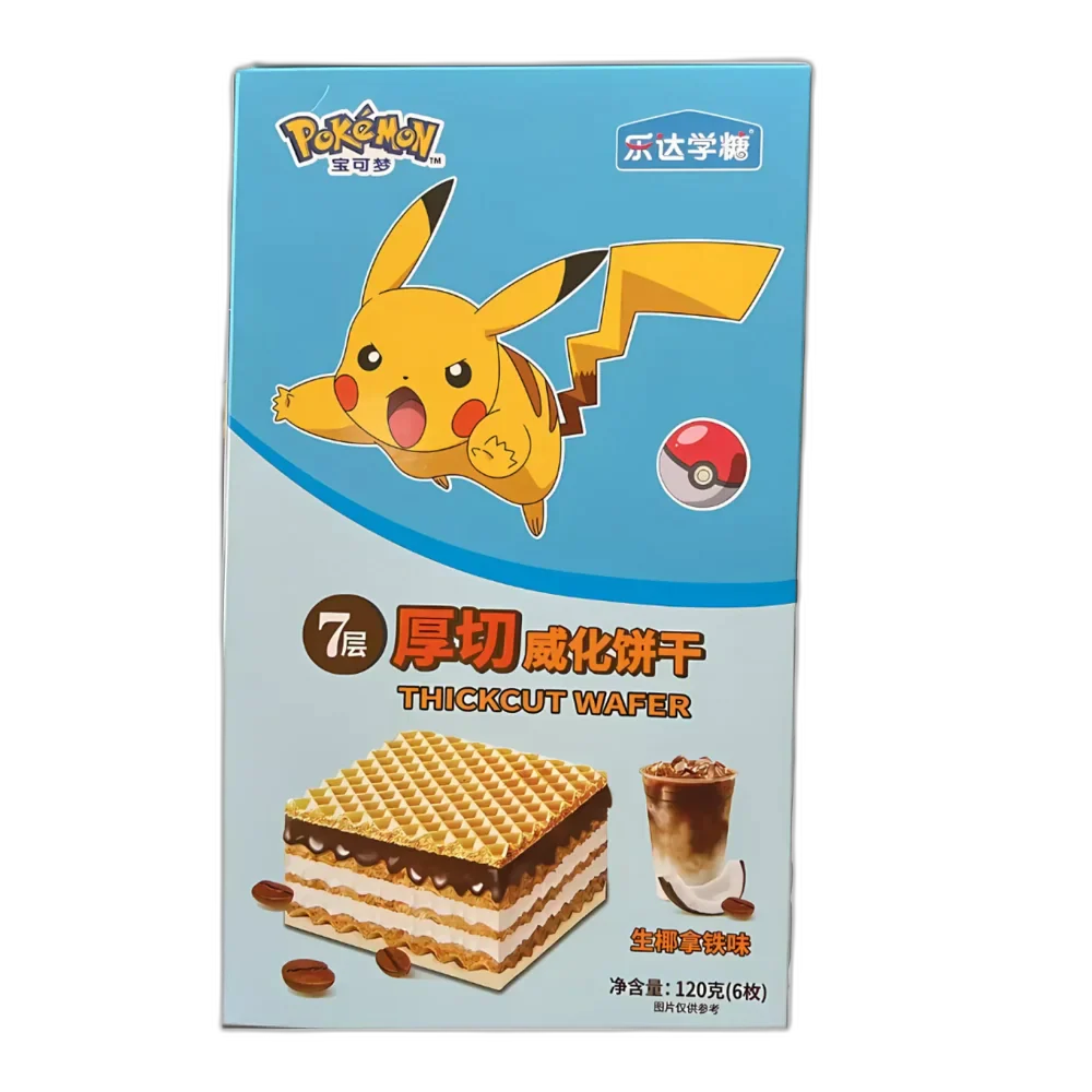 LEDA Pokemon Wafer Kokos Latte Waffel 120G