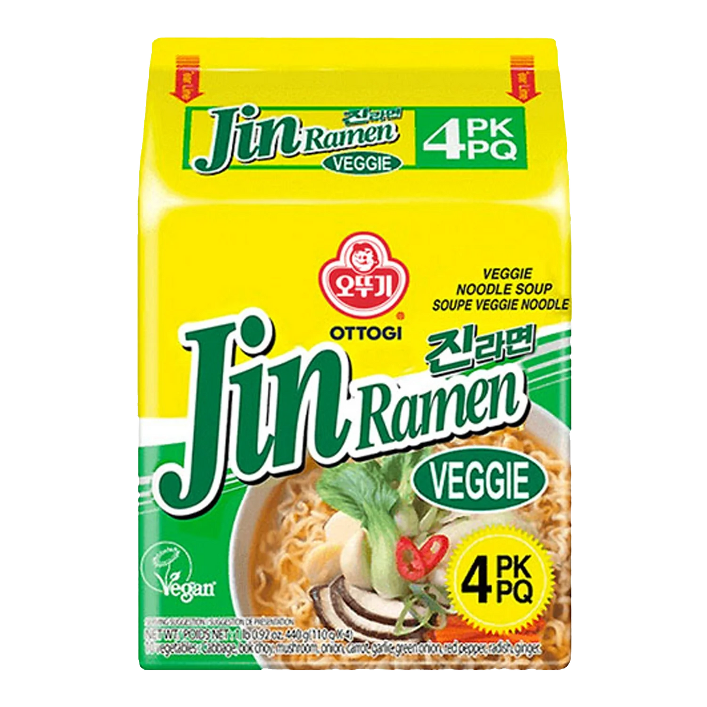 OTTOGI JIN Ramen Veggie Big Bag (110Gx4)