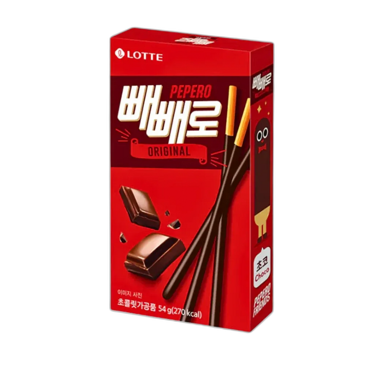 Pepero Original Biskuitsticks mit Schokolade – 54g koreanischer Snack