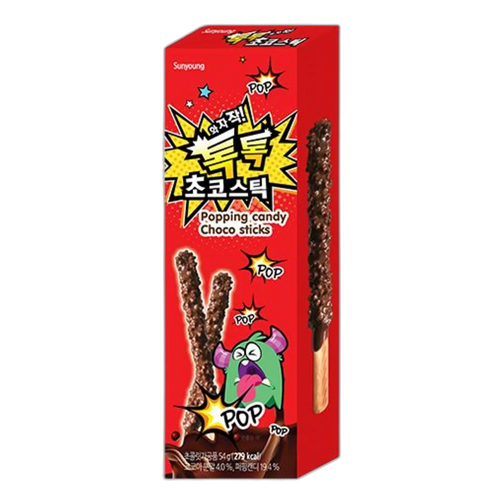 SUNYOUNG Big Popping Candy Choco Sticks 54G