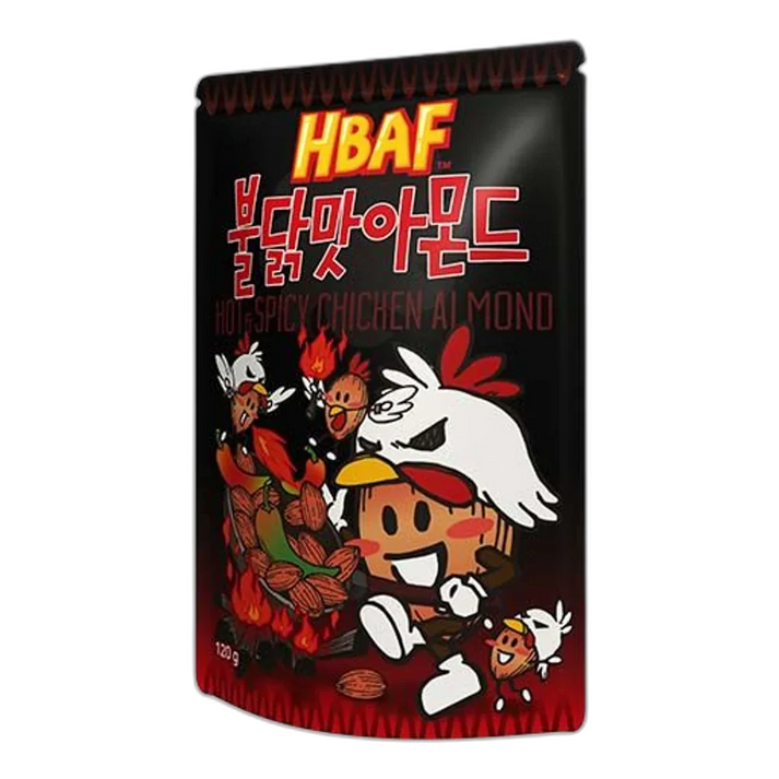 HBAF Mandeln Hot & Spicy Chicken Huhngesch. 120G