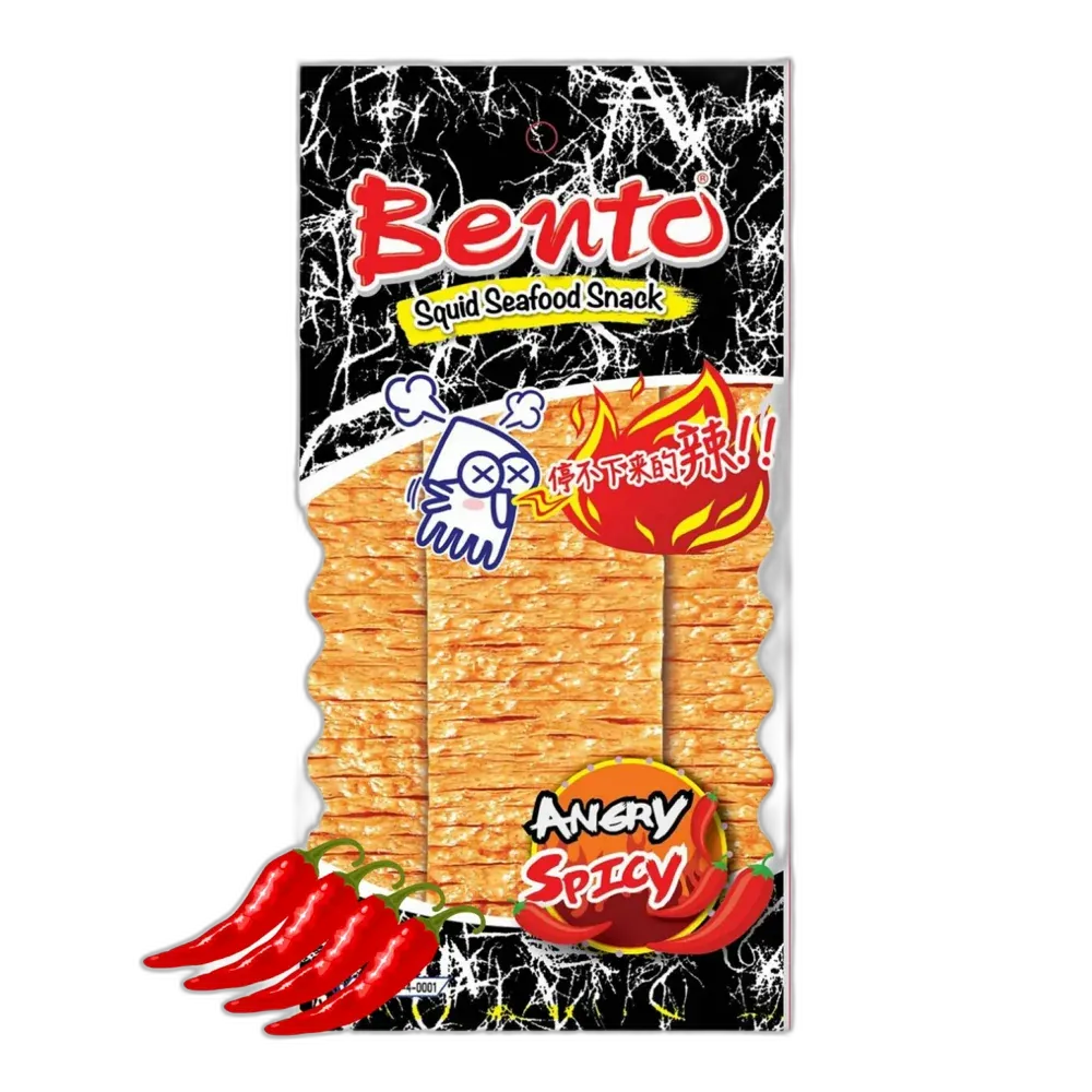 BENTO Seafood Snack Angry Spicy – Scharfer Tintenfisch-Snack 20g