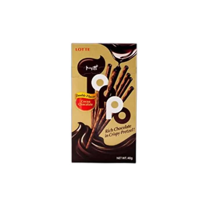 LOTTE Toppo Double Chocolate Sticks 40G