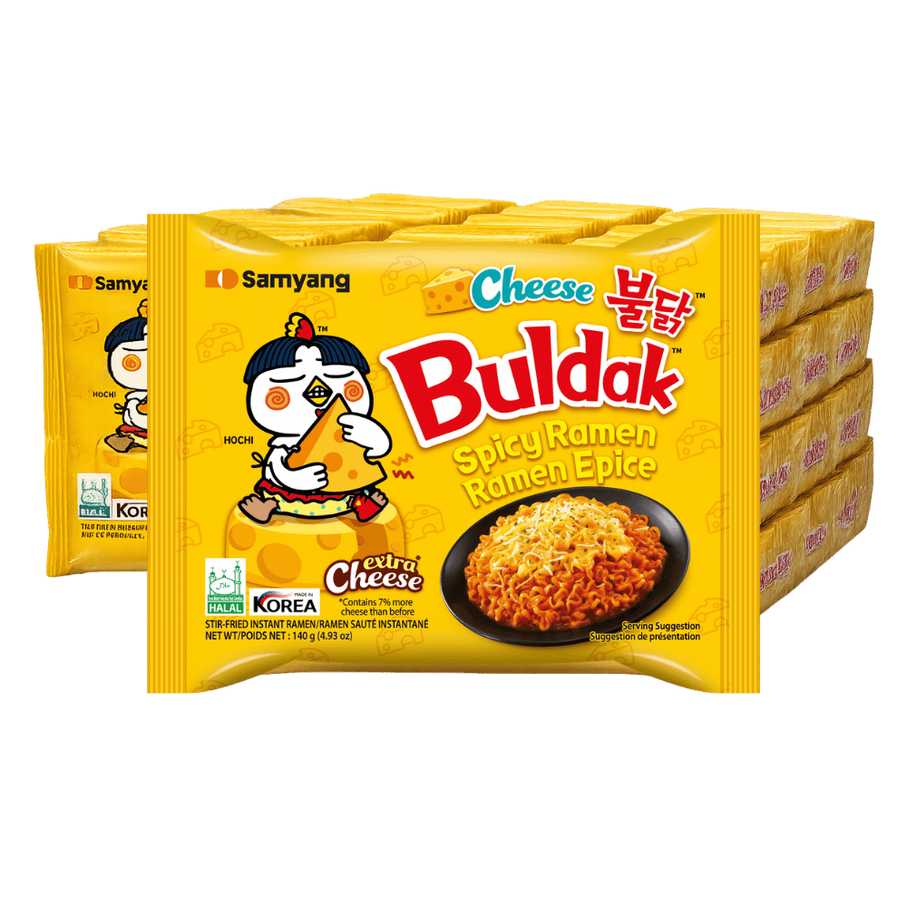 SAMYANG Buldak Cheese Instant Ramen Monatsvorrat – 40 x 140G