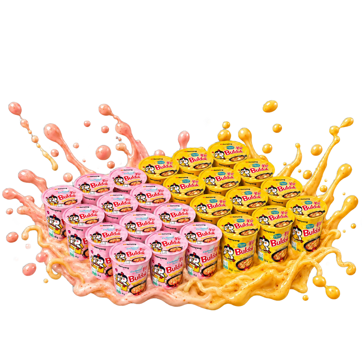 Saymang Buldak Carbonara & Cheese Cups 24er Set
